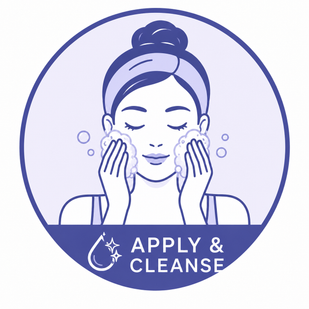 Step 2: Apply & Cleanse